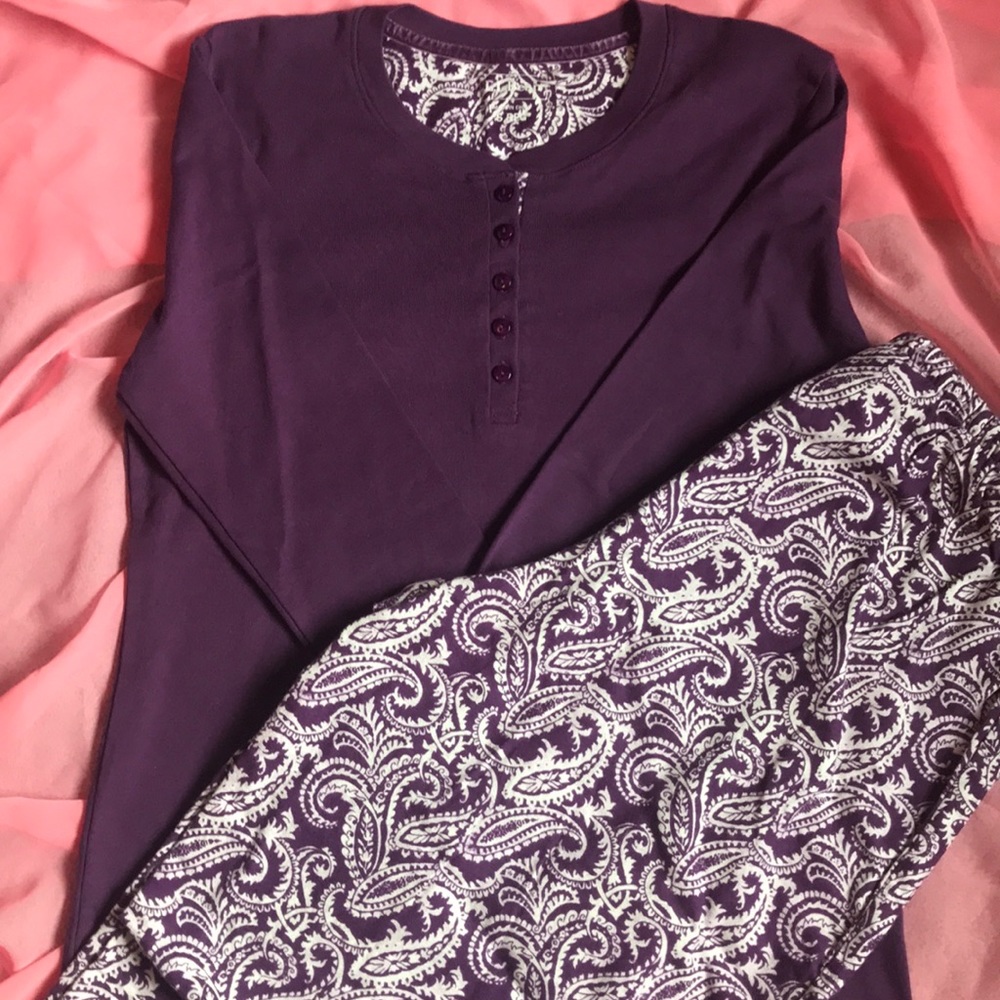 LL.Bean Purple Pajama Set